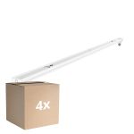 Confezione Multipack 4x Noxion Reglette Click V2 LED T8 | Adatto per 1x 60cm Tubo LED